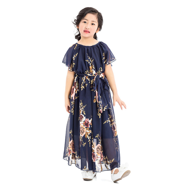 Chinese Suppliers High Quality Children Chiffon Fairy Dresses Boutique Clothing for Girls Guangzhou
