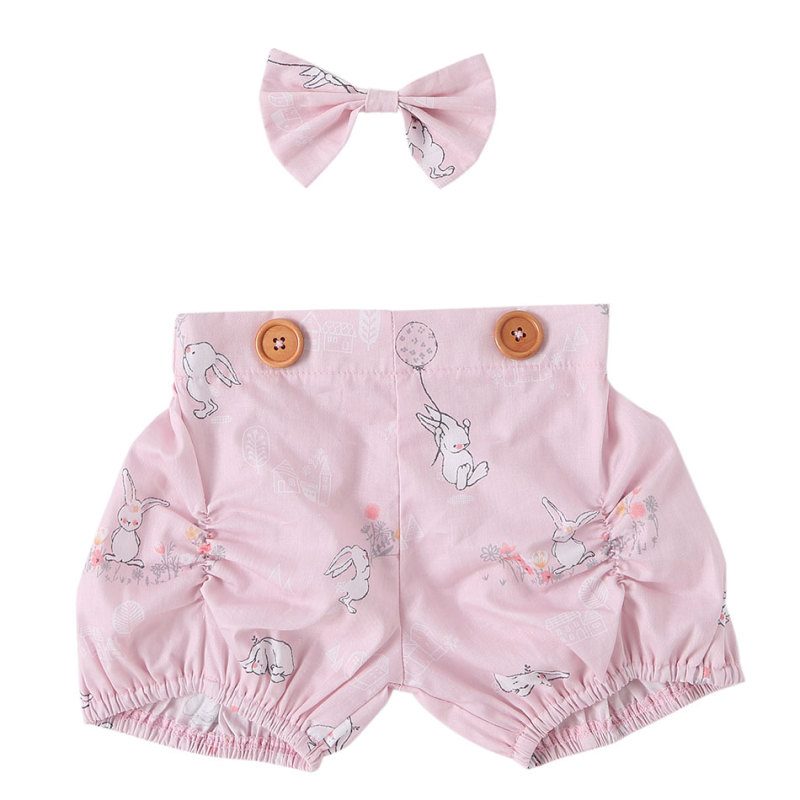 Hot sale children clothes baby girl clothing elastic cotton baby shorts