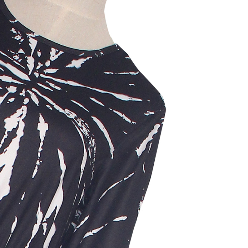 2020 wholesale mommy and me tie dye fall elegant long sleeve maxi dress