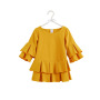 Wholesale Solid Color Long Sleeve Infant Girl Tunic Dress