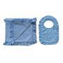 wholesale warm colorful soft skin friendly newborn wrap baby bibs swaddle blanket set