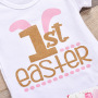 High Quality Stylish Baby Girls Short Long Sleeve Muslin Denim Jean Navy Overalls Rompers Bodysuit For Easter