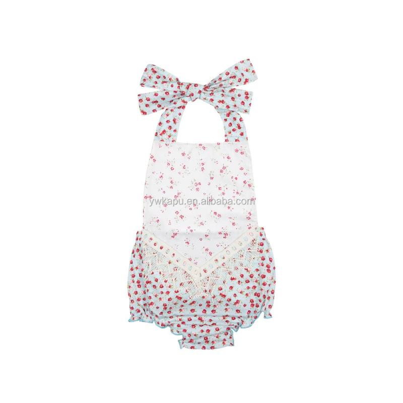 Fashion new 2018 high-quality low-cost wholesale boutique little girl bubble romper