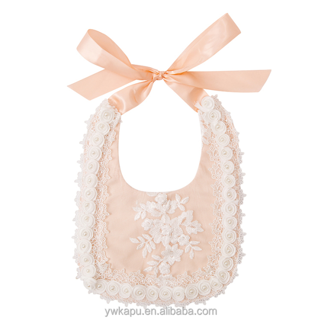 Waterproof Teething Children Lace Cotton Baby Bib Necklace
