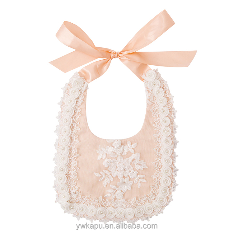 Waterproof Teething Children Lace Cotton Baby Bib Necklace