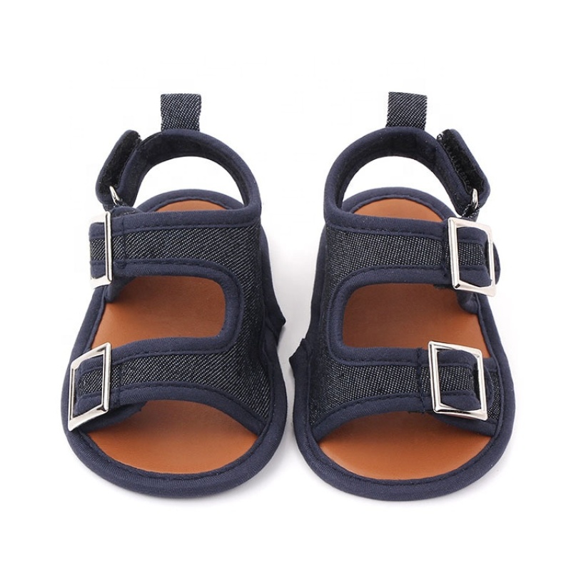 2021 supplier double buckle strap new born shoes sandals
