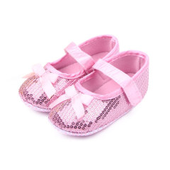 2019 Best Adorable Newborn Kid Bow Shoes Sequin Toddler baby Shoes For Girl