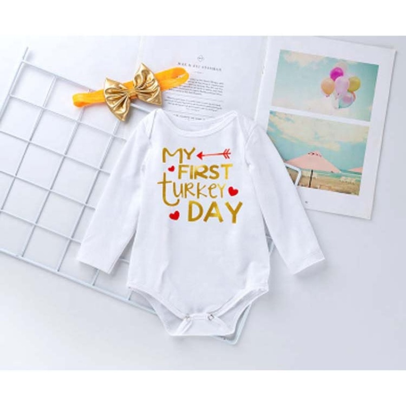 2021 manufacturer thanksgiving day cute digital print infant baby shoes stocking clothing sets