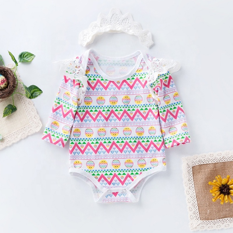 Hot Sale Toddler Girl Clothes Summer Long Sleeve Romper 