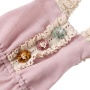 Fashion style ruffle lace romper little girl boutique clothes cotton baby romper