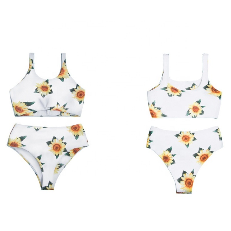 Summer cheap white string sport style 2 piece bikini set