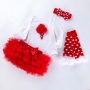 Wholesale Toddler Baby Bodysuit With Tutu Skirts And Leggings And Headband Outfit Set