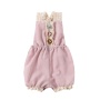 Fashion style ruffle lace romper little girl boutique clothes cotton baby romper