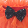 Wholesale sequin bowknot halloween black gauze comfortable infant baby diaper pants cotton