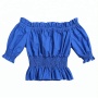 Toddler Girls Wholesale Blank T Shirts Solid Color Tunic Clothing Baby Cotton Clothes Baby Girls Top