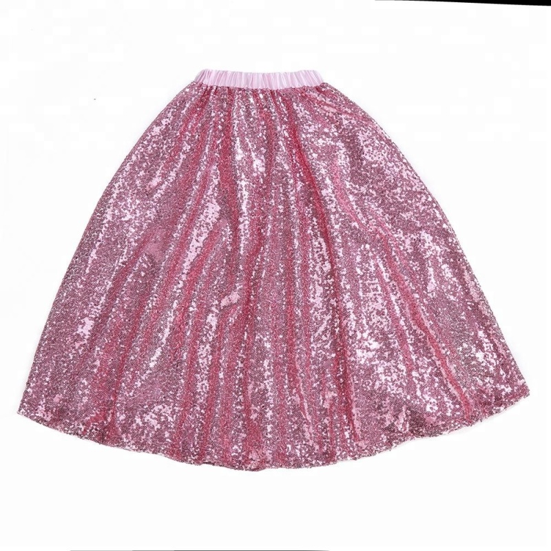 Summer shiny girl kids clothes sequin skirt wholesale children's boutique clothing