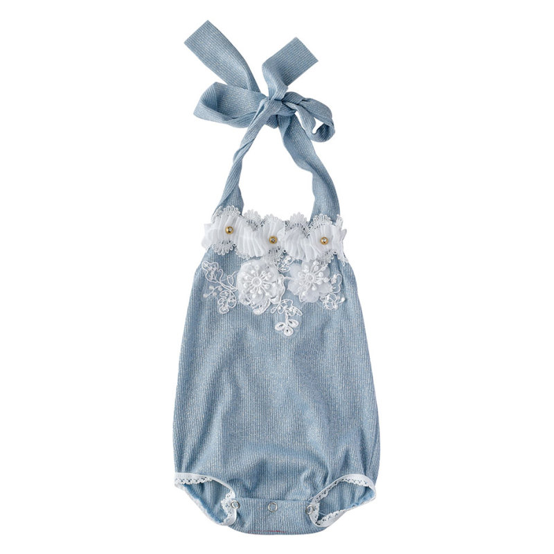 2019 Cute muslin cotton crochet infant toddlers baby clothing flutter romper
