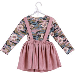 High Quality Boutique Baby Girls Clothes Vintage Floral Sweet Skirt Outfits