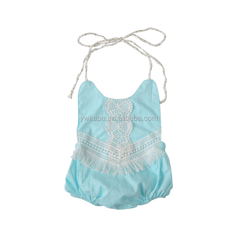 2018 newest designs colorful baby girls romper Fringing String Romper