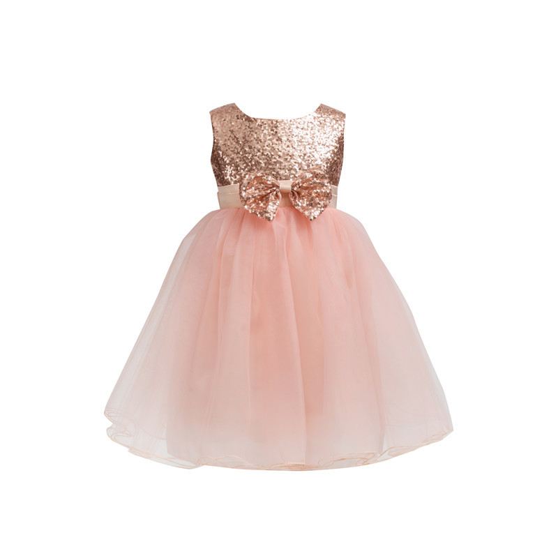Wholesale New Design Sequin Flower Girl Dress 