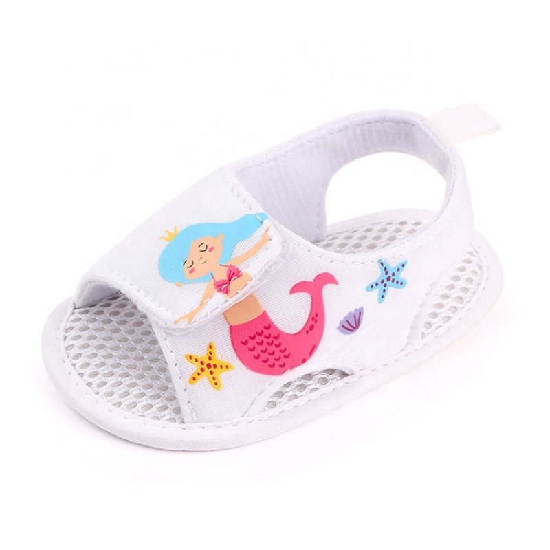 2021 fashionable breathable cute new born baby girl shoes indoor sandals