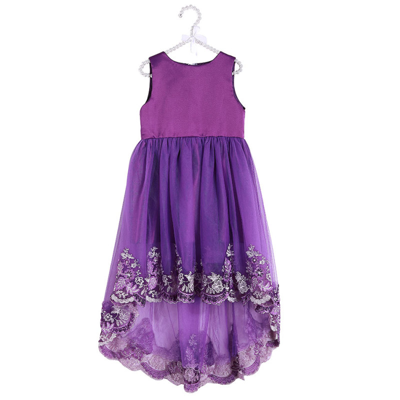 Wholesale New Design High-Low Sleeveless High Low Flower Girl Dresses