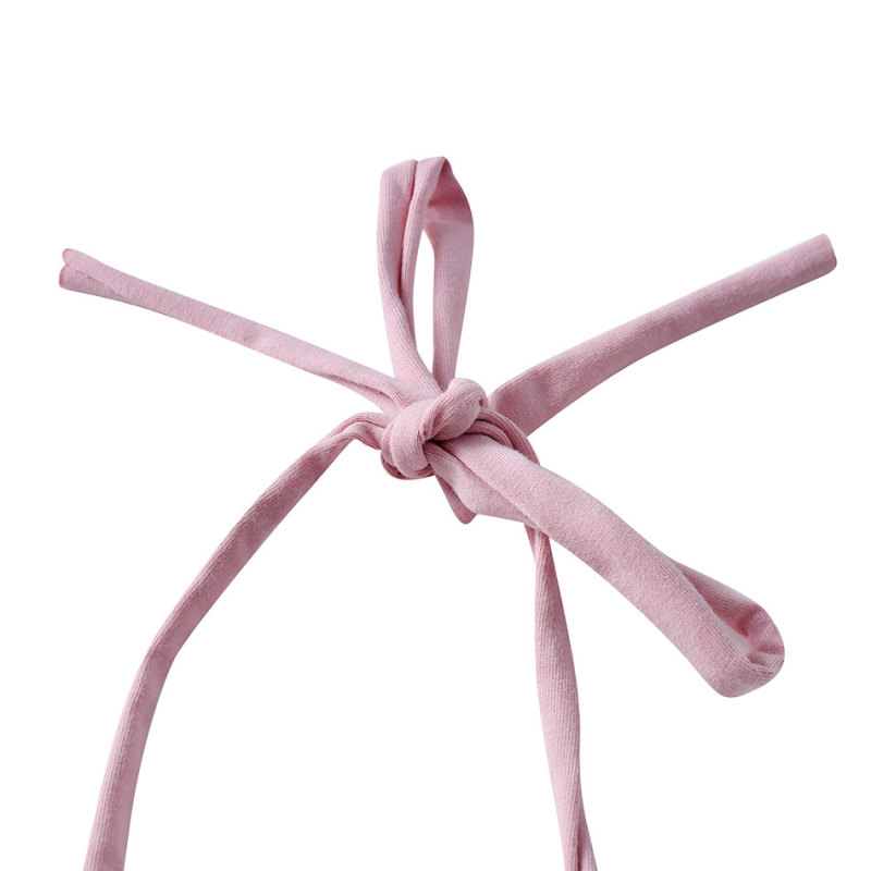 plain cotton solid color infant halter newborn baby girl rompers onesie