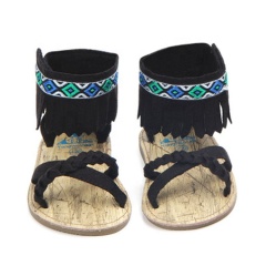 Best Selling pink black white comfort rope shoes tassel sandals