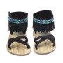 Promotional trendy tassel flip flop baby girl custom slide sandals