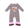 Hot Sale Cute Football Pattern Baby Girls Ruffle Rompers