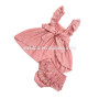 Boutique Newborn Girls Cotton Swing Top 2 pieces Sets with Ruffled Bloomers