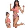 USA black blue printed ruched leopard private label bikini swimsuit