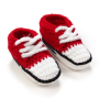 wholesale lovely sneaker pattern handmade crochet baby girl shoes