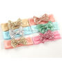 Wholesale hair accessories manufacturers china,sequin flower elastic head band,baby hair accessories