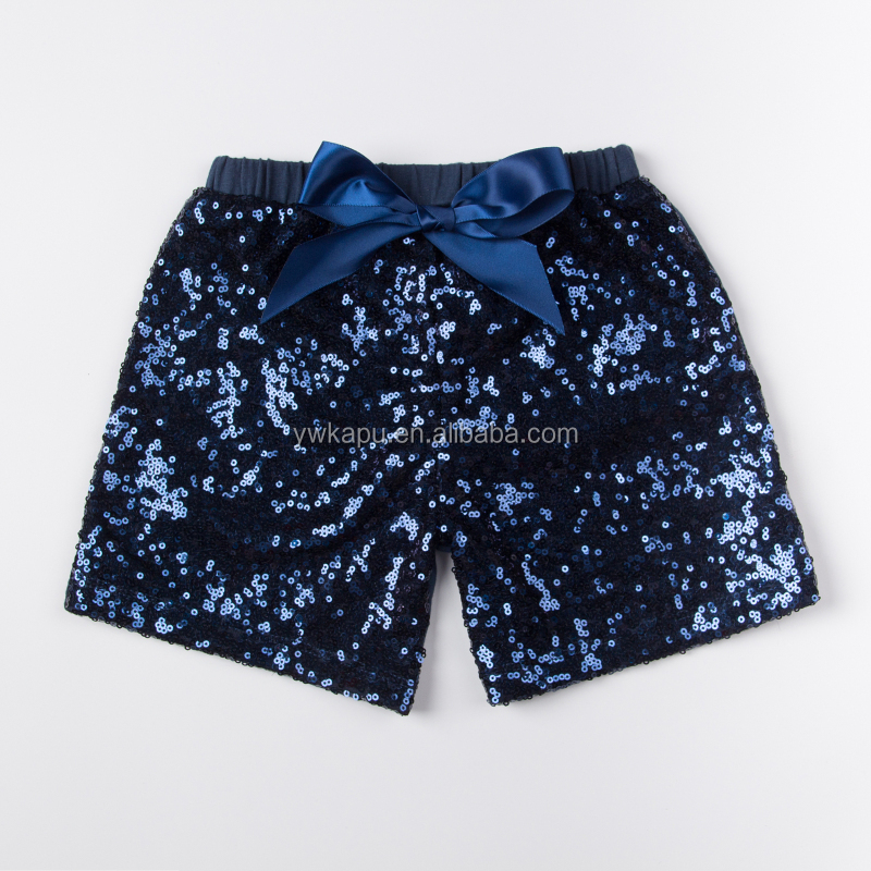 New arrival toddler casual kids wear boutique girl shiny Sequin Shorts