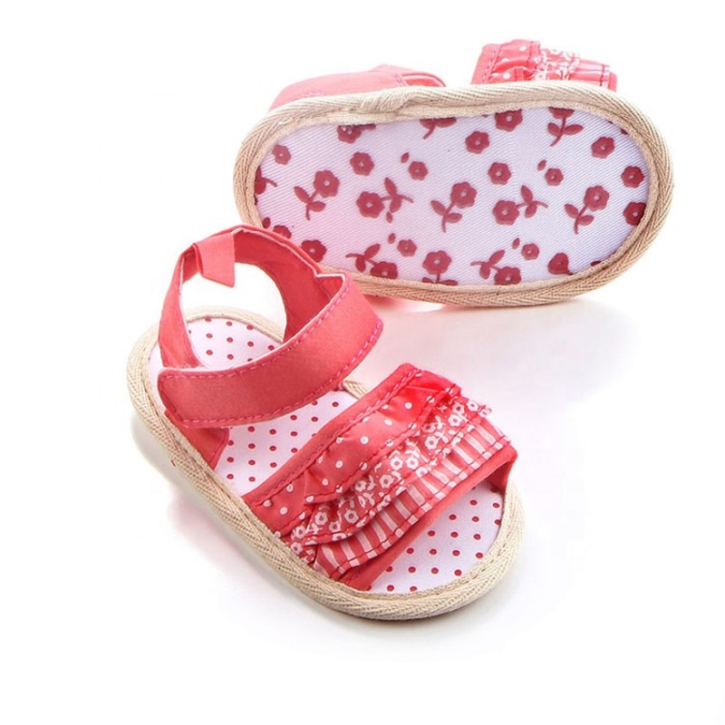 Cheaper price baby outdoor shoes strap flat bandana sandals