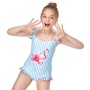 Top selling swimsuits red blue animal print teen bikini swimwear girls