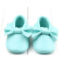 Wholesale solid color delicate bowknot baby girl shoes