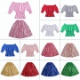 Toddler Girls Wholesale Blank T Shirts Solid Color Tunic Clothing Baby Cotton Clothes Baby Girls Top