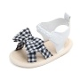 Newly trendy custom little girl baby princess shoes bow sandals