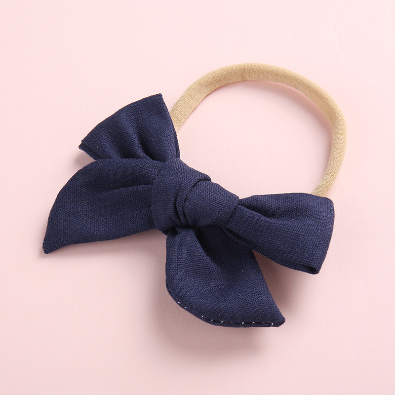 0-4 Year Unisex  Baby Girl  Hair Accessories Handmade Bow Nylon Hair Band For Children