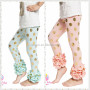 YIWU Factory Wholesale Children's Clothing pants Gold Polka Dot Toddler Leggings Triple Icing Capri
