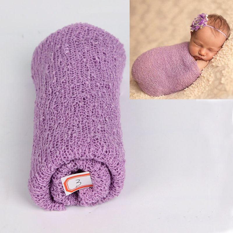 KAPU Soft Cotton Newborn Stretch  Wrap Photography Props For baby