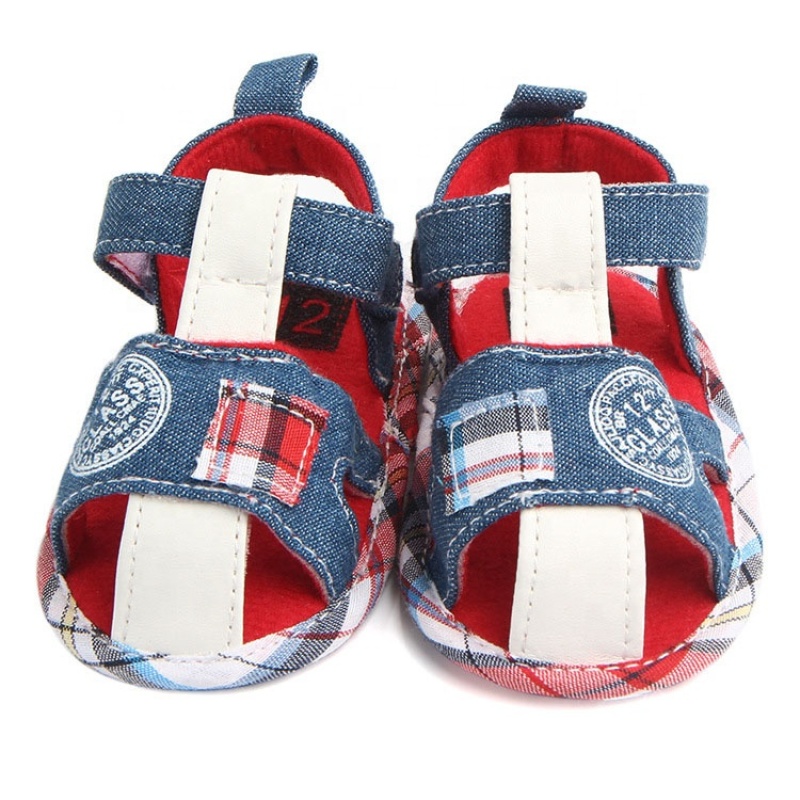 Manufacturer supply cute baby boy infant shoes cotton sandals