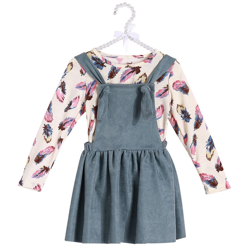 High Quality Boutique Baby Girls Clothes Vintage Floral Sweet Skirt Outfits