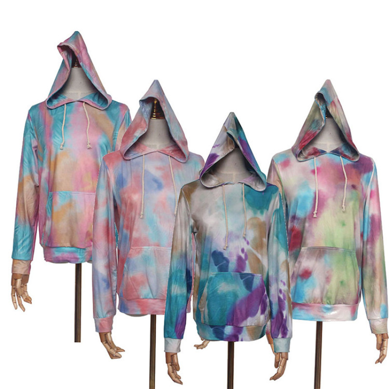 Bestsale causal long sleeve streetwear sweatshirt colorful printing women's hoodie