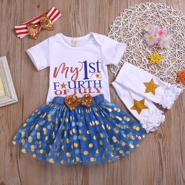 Custom Newborn Infant Clothes Boutique Rompers Jumpsuit Set For Baby Boys Girls