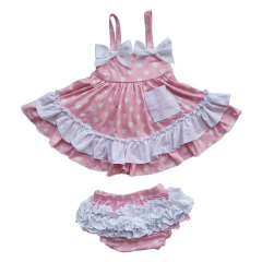 Boutique Cotton Swing Set Outfit For Baby Girl Made In China
