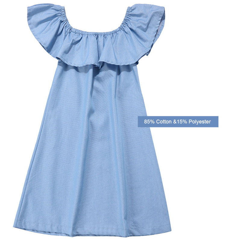 Wholesale New Arrival Little Girl Denim Dress