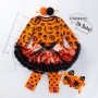 Halloween luxury 2021 girls tutus baby kid 1 year boutique sets